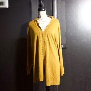 Evolution by Cyrus Mustard 3X Davison Scallop Edge Cardigan